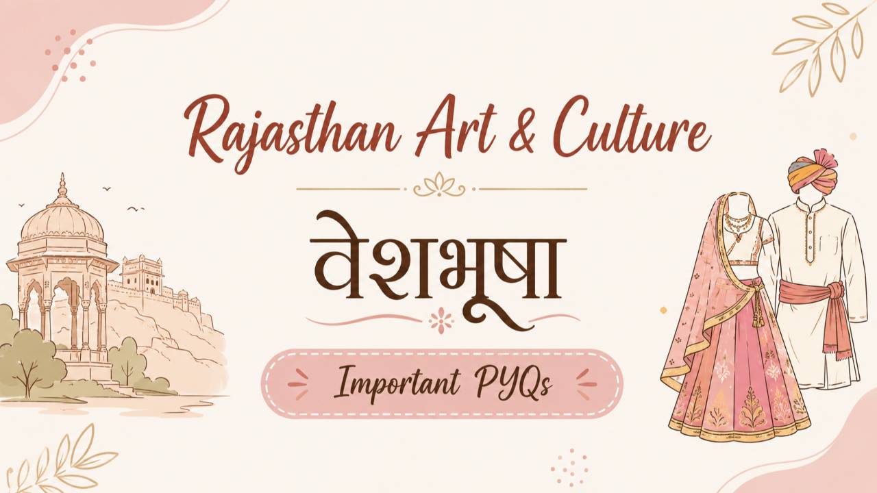 राजस्थान की वेशभूषा (Rajasthani costumes) Mock Test